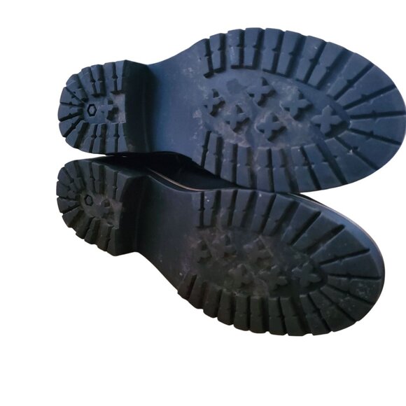 Kensie 9 Kayla B Chelsea Boot Faux Suede Zipper Ankle Bootie Chunky Shoe Black - Picture 9 of 10